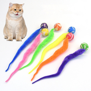 Cat Worm Toys Interactive Ball Magic Worm Ball Fun Cat Toys Balls cat scratching toy