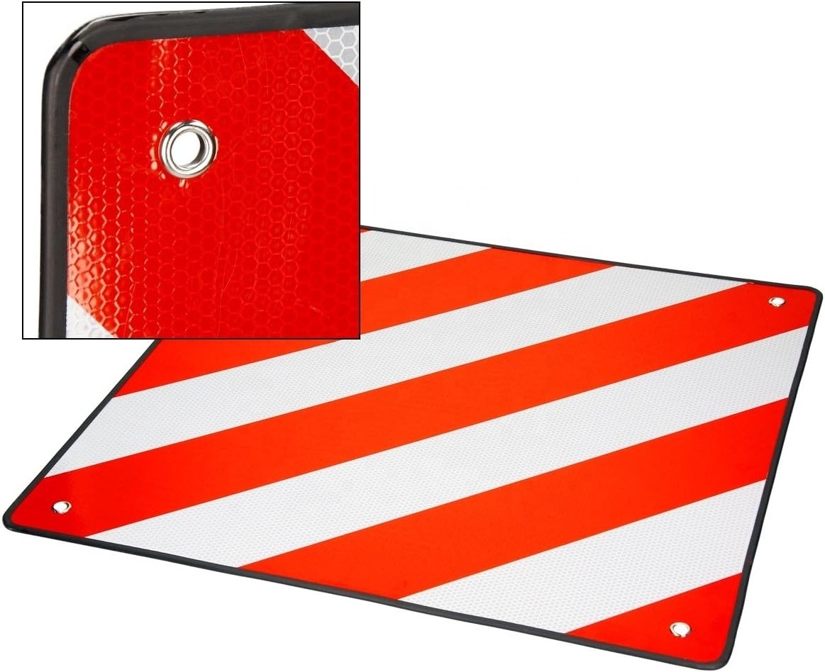 SECURUN Custom Aluminum Reflective Traffic Safety Road Signs Spain Italy Germany Rear Metal Warning Sign