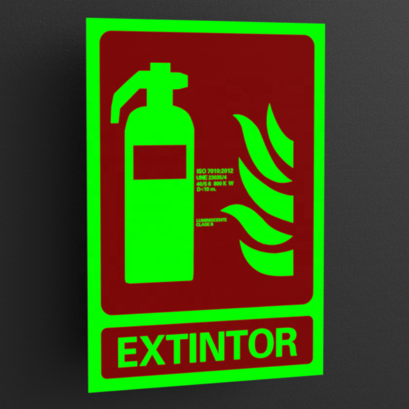 Factory Custom Fire Extinguisher Sign - PVC (200mmx300mm) fire sign