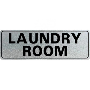 Laundry Room Sticker 12 x 4 Inches Vinyl Self-Adhesive Wall Art Decal Trendy Sign Quote Decor for Home Kitchen Office Shop Door