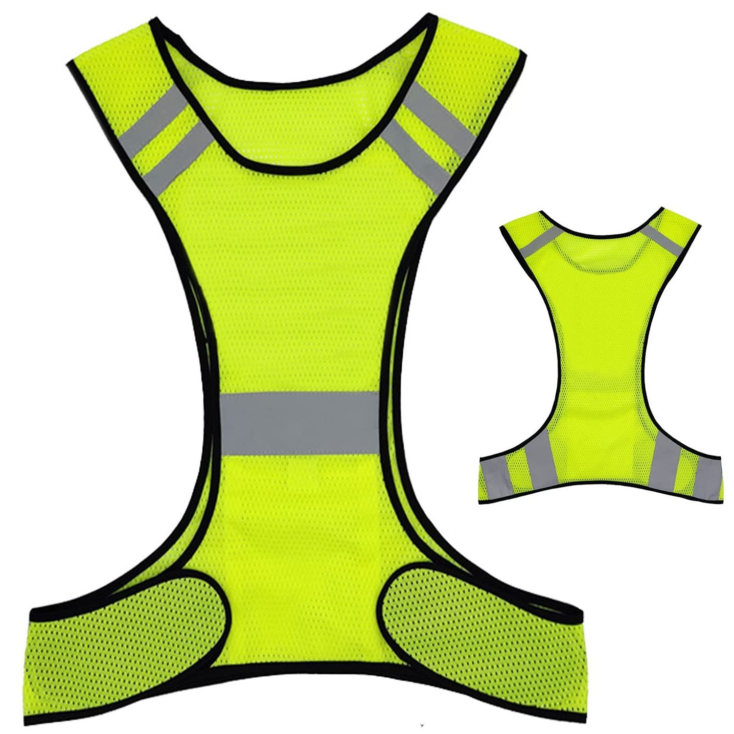 Securun Reflective Night Running Vest Lightweight Safety Vest with  High Visibility for Jogging Hiking