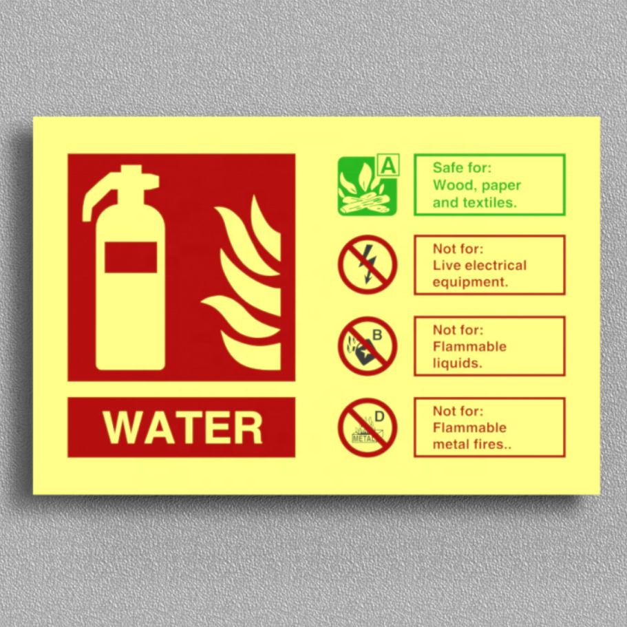 Factory Custom Fire Extinguisher Sign - PVC (200mmx300mm) fire sign