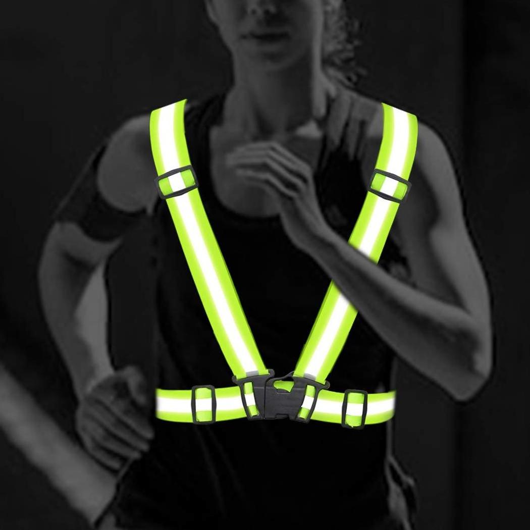 High Visible Reflective Vest with Reflector Bands Reflective Running Gear for Men and Women