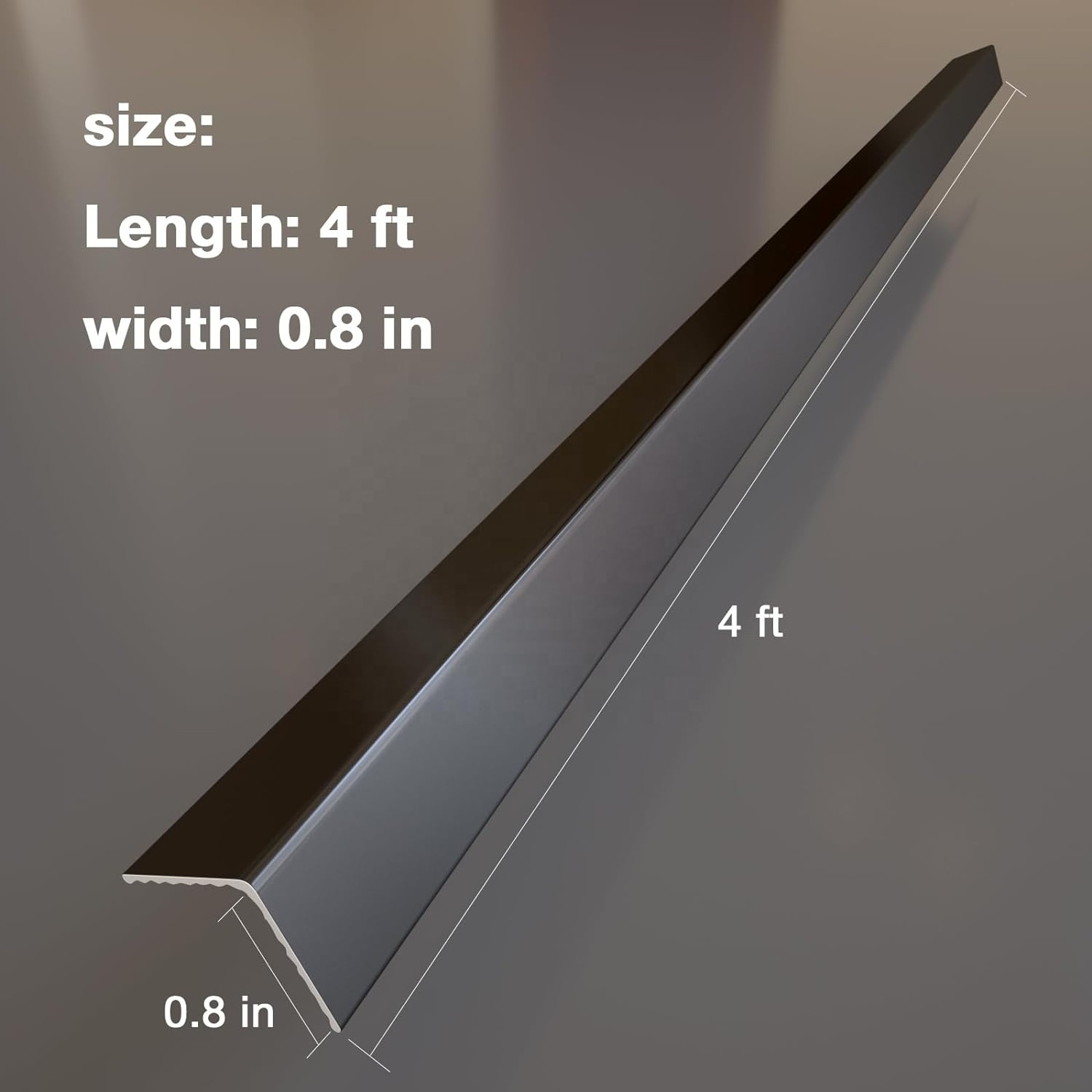 Aluminum Corner Guards, Peel and Stick Metal Corner Protector Molding Trim for Wall Door Frame Cabinet Baseboard Protection