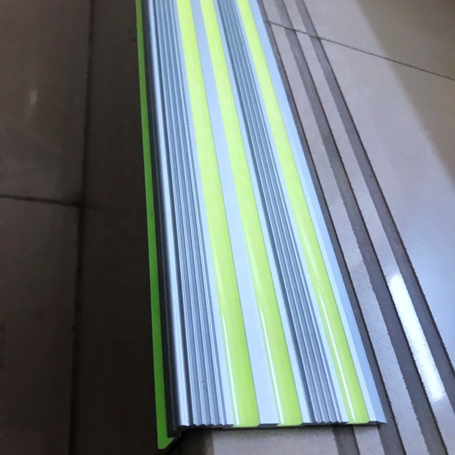 Promotion Aluminum Stair Nosing High Quality Stair Edge Protection Photoluminescent Step Nosing