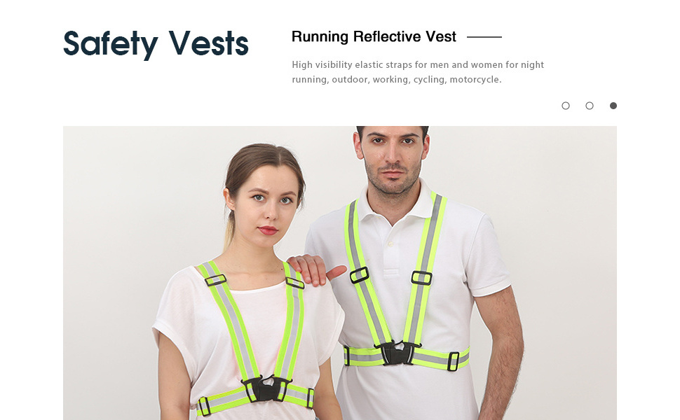 High Visible Reflective Vest with Reflector Bands Reflective Running Gear for Men and Women