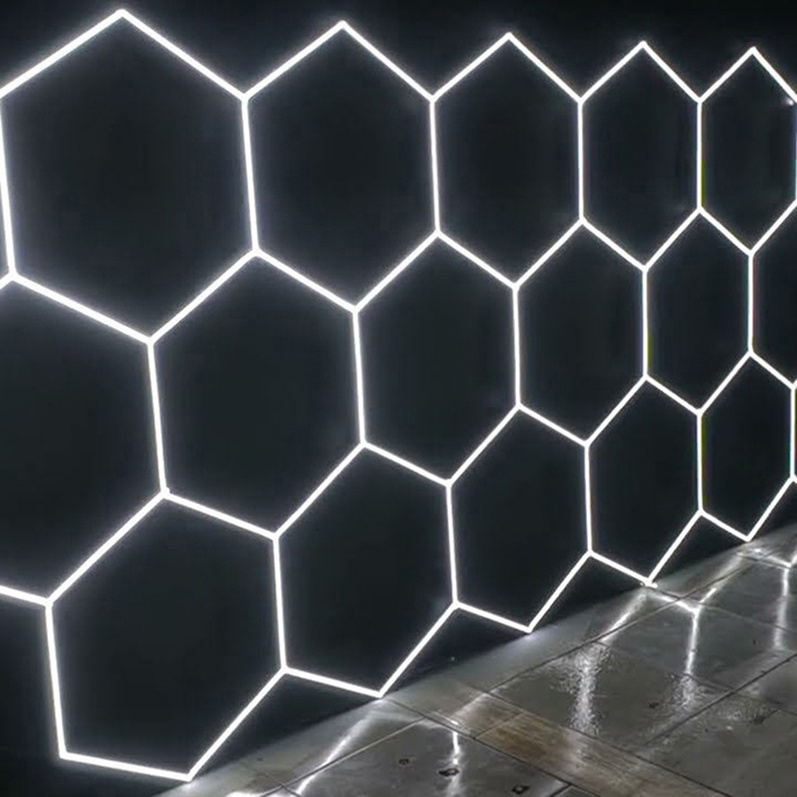 Wholesale Price  Honeycomb Led Lights  for Car Detailing Studio Luz Hexagonal Hexagon Garage Led Working Light