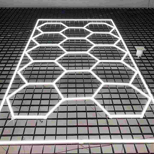 Wholesale Price  Honeycomb Led Lights  for Car Detailing Studio Luz Hexagonal Hexagon Garage Led Working Light