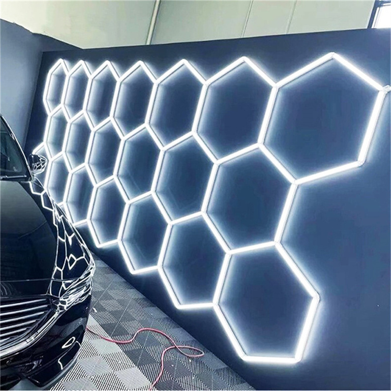 Wholesale Price 6500K Hexagonl Led Light Hex Basement Garage Lights Diy Rgb Light Smart Led Hexagonal Modular