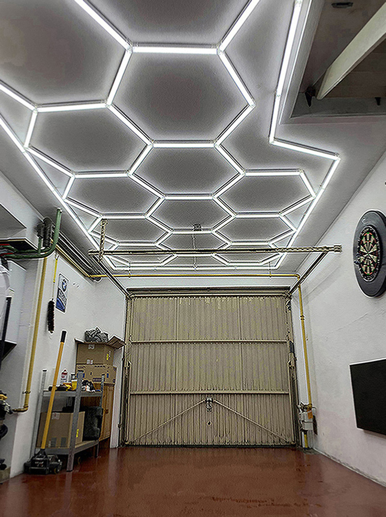 Honeycomb Garage LED Lamp Hexagon  Led Lighting Ceiling Hexagon Wall Lights Led Garage Light For Workshop