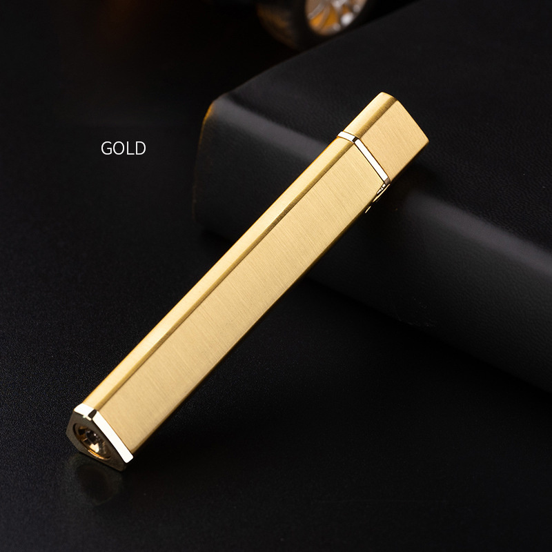 Metal Open Flame Lighter Slim And Compact Grinding Wheel Ignition Gas Lighter Gift Lettering For Women's Lighter