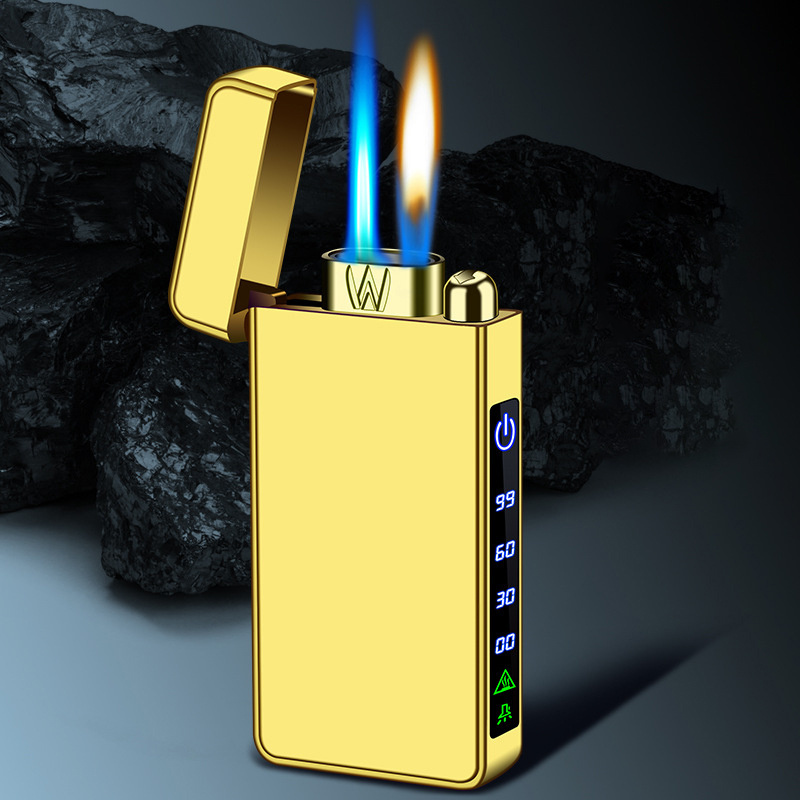 Pocket souvenir lighter metal-resistant cigar lighter torch bright fire lighter in the kitchen