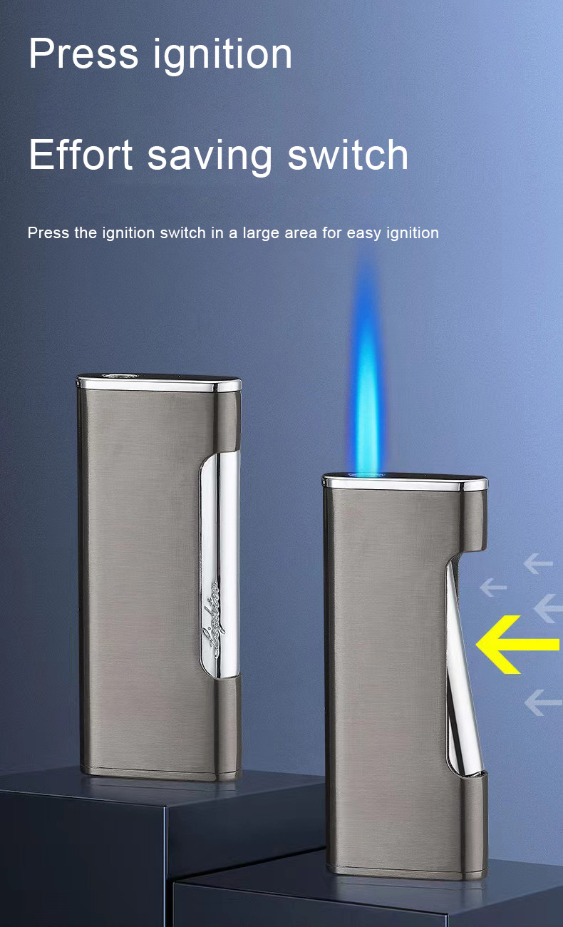 New Design Windproof Metal  Torch Lighter  Custom Cigar Lighter