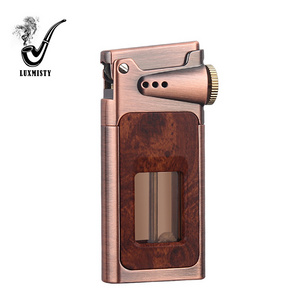 Kerosene lighter Transparent large capacity vintage wood grain lighter