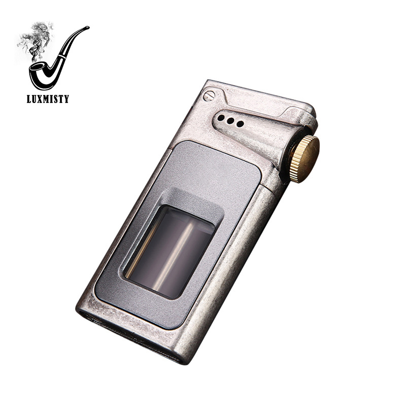 Kerosene lighter Transparent large capacity vintage wood grain lighter