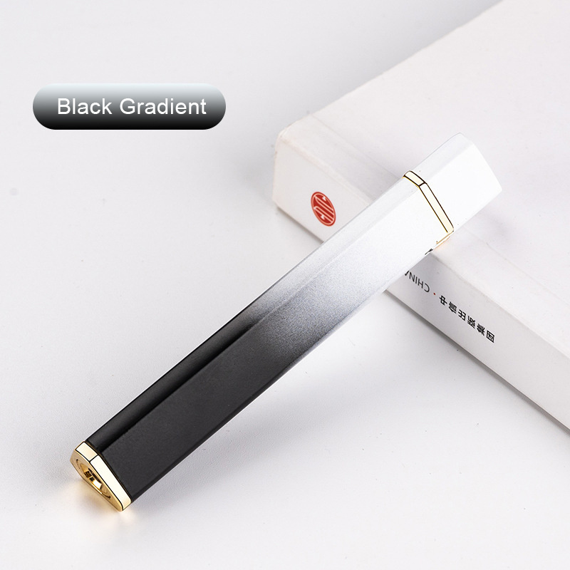 Metal Open Flame Lighter Slim And Compact Grinding Wheel Ignition Gas Lighter Gift Lettering For Women's Lighter