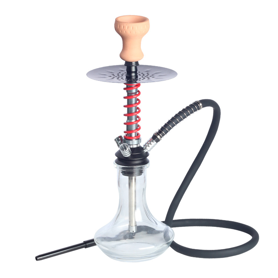 Hot Selling Smoking Accessories Glass Hookah Shisha Hose Cage Set Pots Hookah