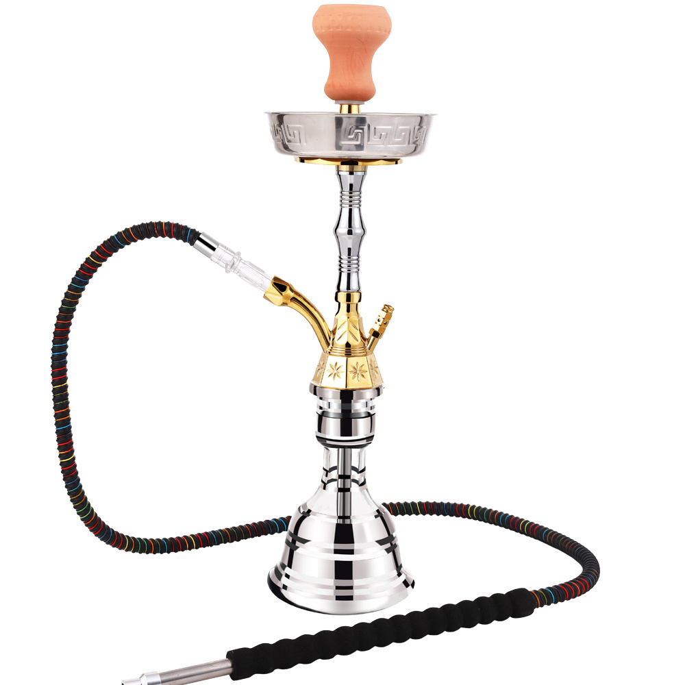 2023 Hot Selling PC and uv printing logo stainless steel gravity hookah