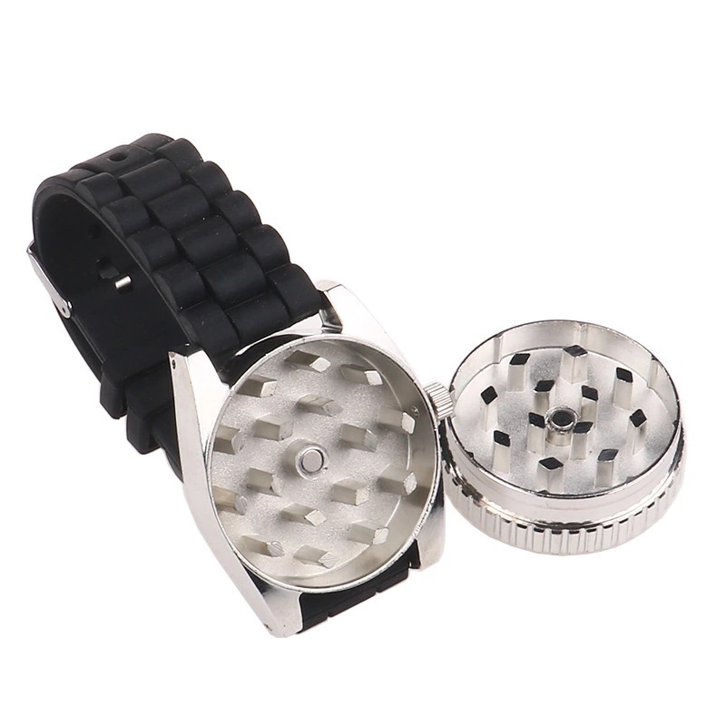 Hot Sale Wholesale Wrist Watch Zinc Metal Smoking Tobacco Accessories Tobacco Herb Grinder