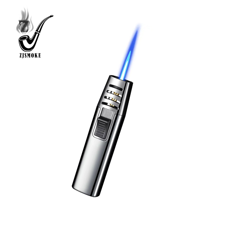 Tiktok's Hot-sale cigarette lighter Free UV printing Fingerprint touch switch lighter gas refill for a picnic