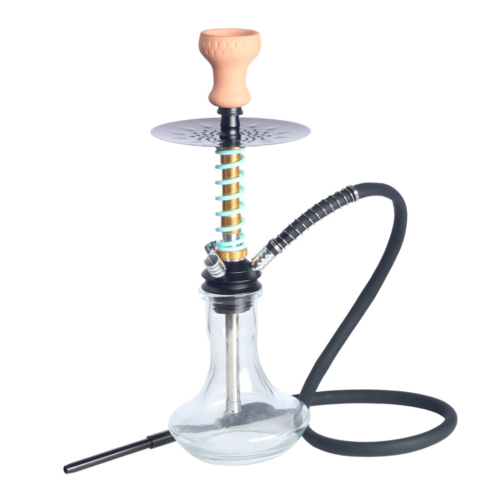 Hot Selling Smoking Accessories Glass Hookah Shisha Hose Cage Set Pots Hookah