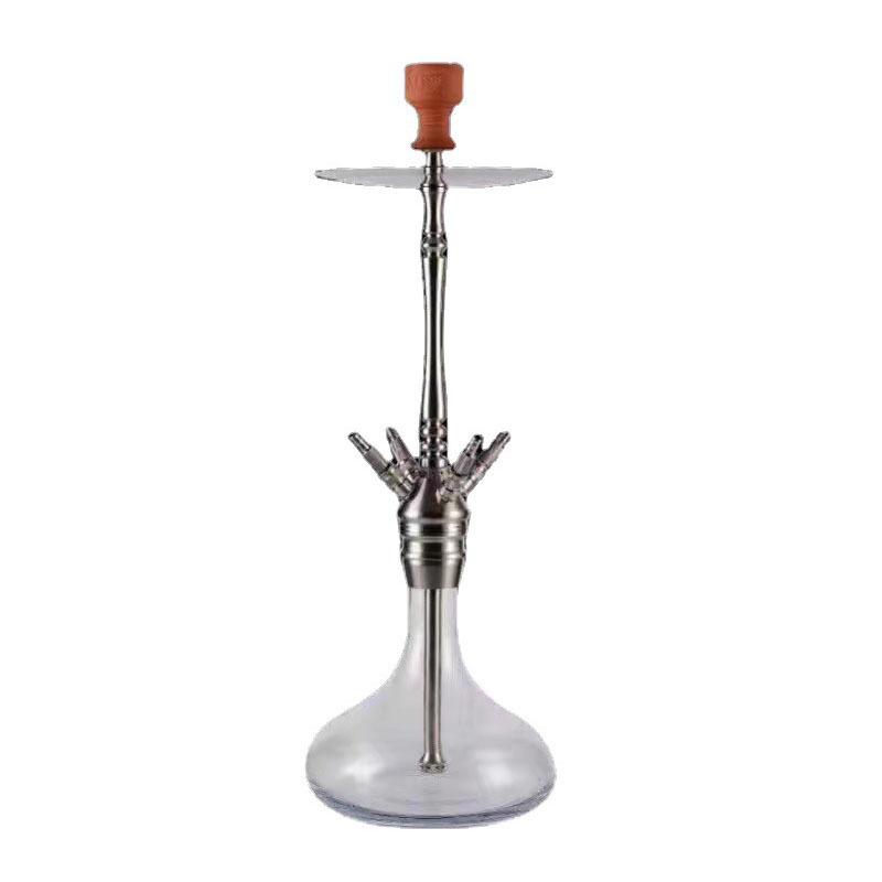 High-Quality Factory Wholesale Stainless Steel Hookah 2 Hose Shisha Set Hookahs With Cheap Price Hookahs