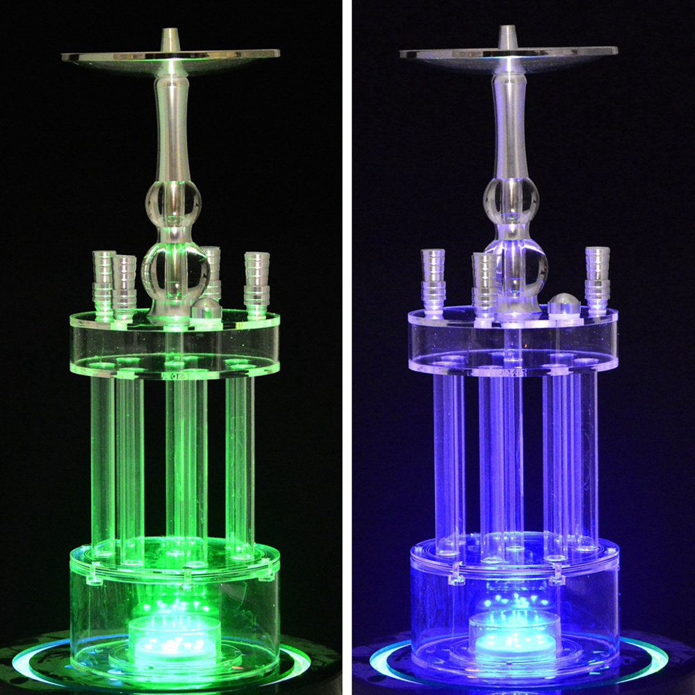 Hot Selling colorful hookah accessories laser LED light sheesha hookah set for Shisha Bar Smoking