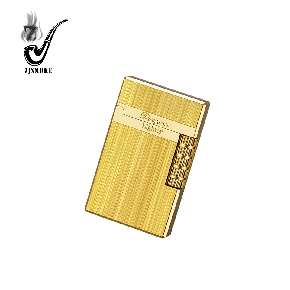 Premium Quality lighters Customizable carved tobacco accessories refillable cigarette lighter Metal lighter gas for a picnic