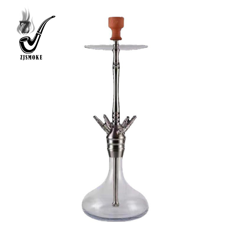 High-Quality Factory Wholesale Stainless Steel Hookah 2 Hose Shisha Set Hookahs With Cheap Price Hookahs