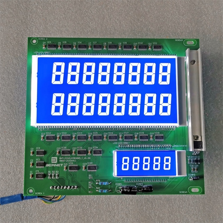 Bernet electronic LCD blue backlight display board for gas station pumps for sale