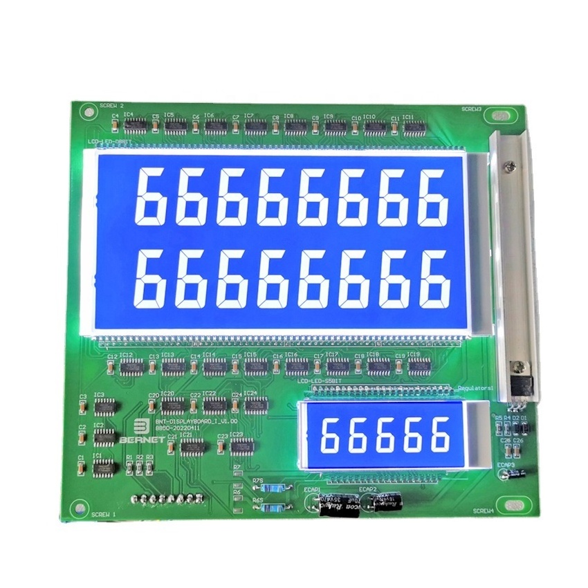 Bernet electronic LCD blue backlight display board for gas station pumps for sale