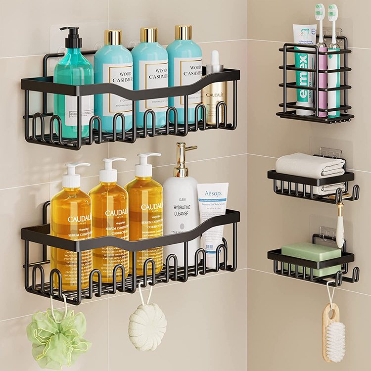 Bathroom Storage Cabinet wall Shelf Organizer Hanging Standing Metal Wire Spice Rack Shelf