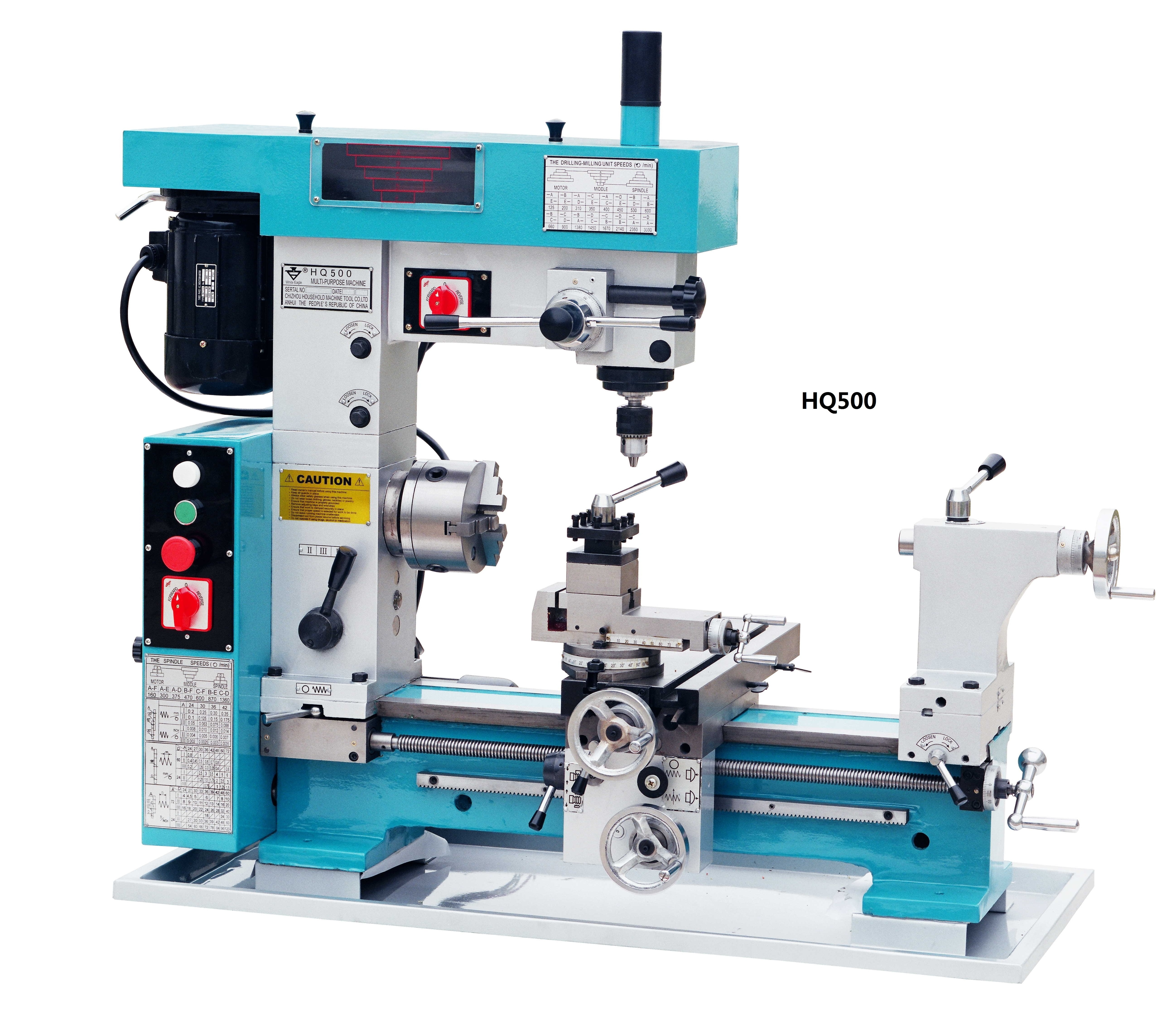 HQ800 MP800  3 in 1 mini lathe mill drill combo lathe and milling machine combination with low price for sale