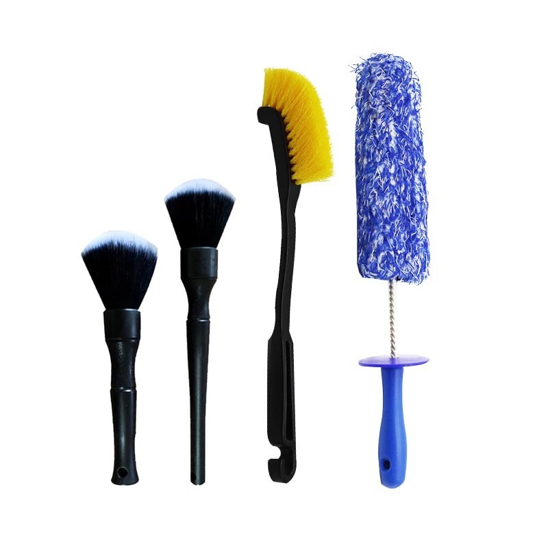 Car Wheel Cleaning Brush Car Detailing Brushes Kit with Nylon Bristles