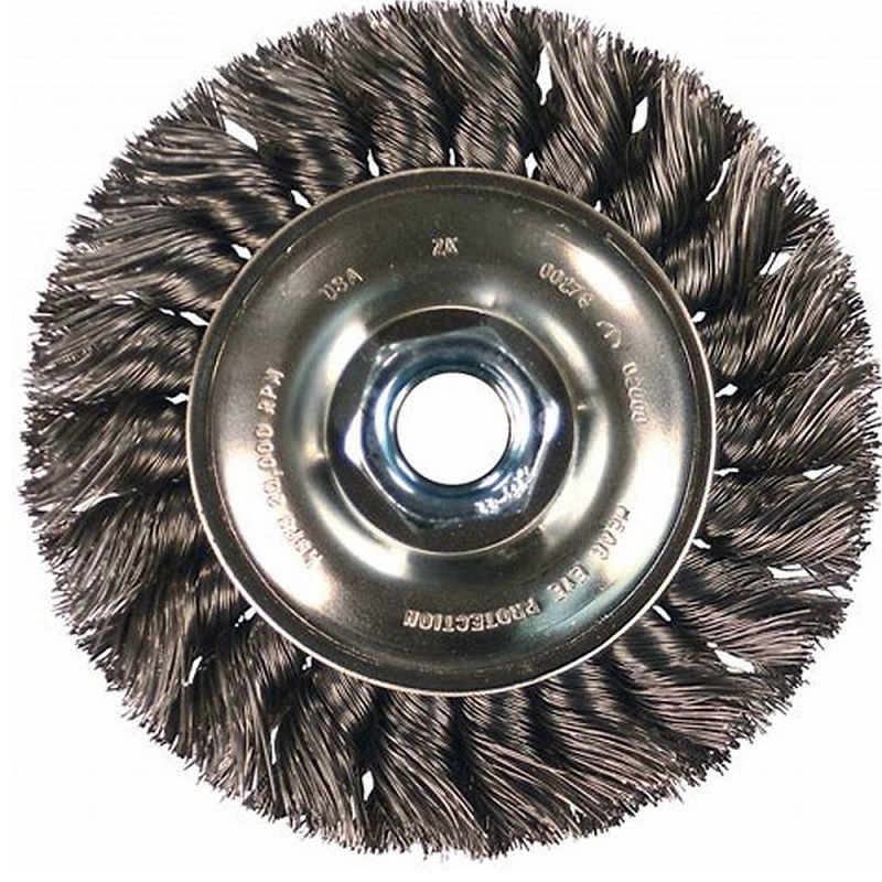 twisted knots all sizes of round steel wire cup brush/ twisted wire brush