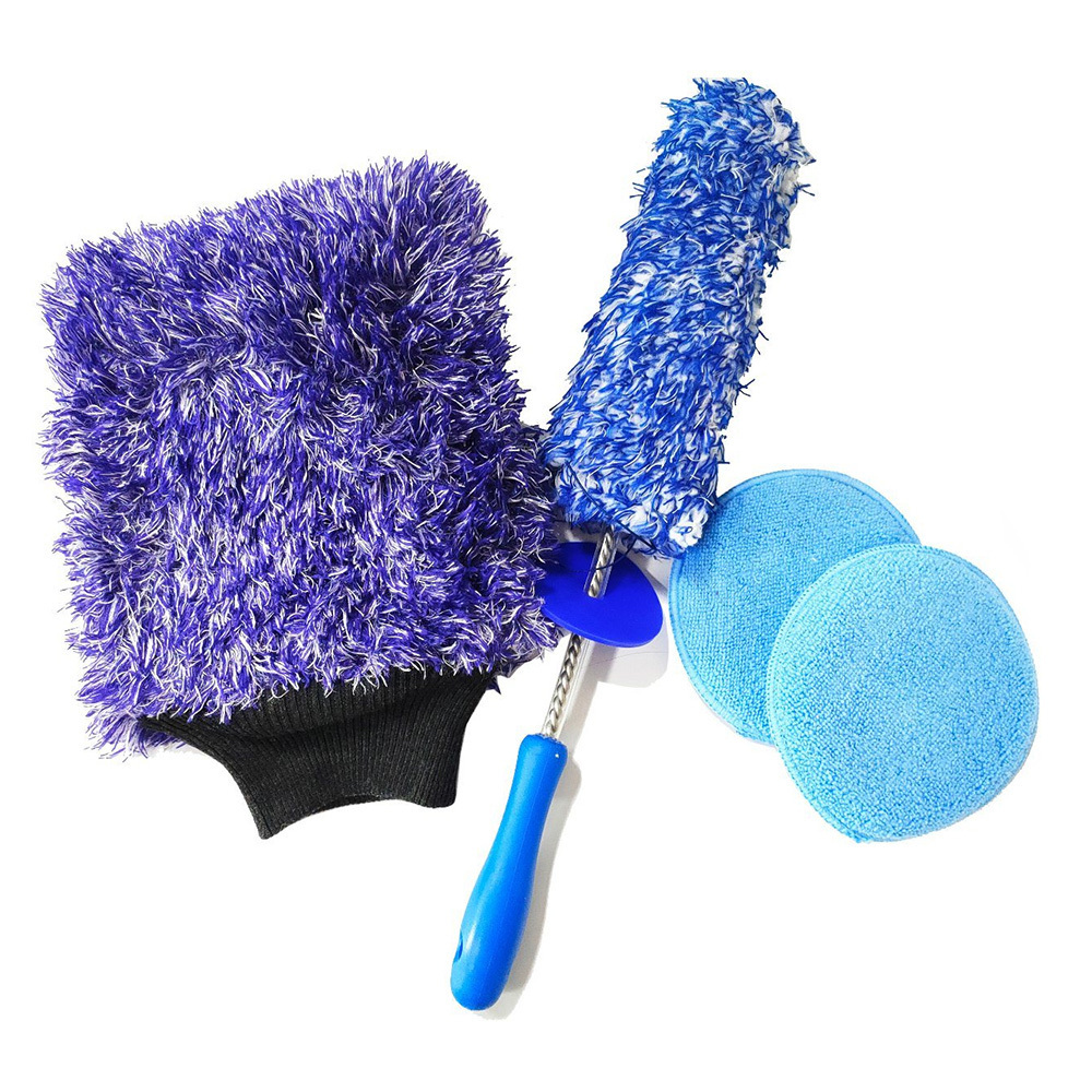 Car beauty cleaning tool set, microfiber wheel brush