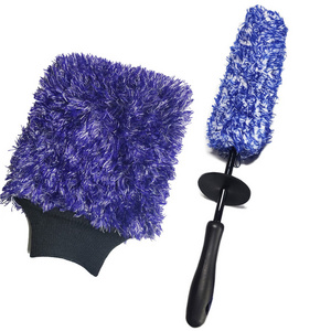 Car beauty cleaning tool set, microfiber wheel brush