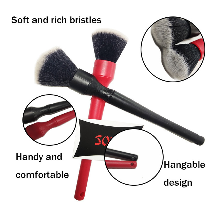 Car Detailing Brush set For Wheels, Interior, Air Vents, Trim Car Cleaning Brush