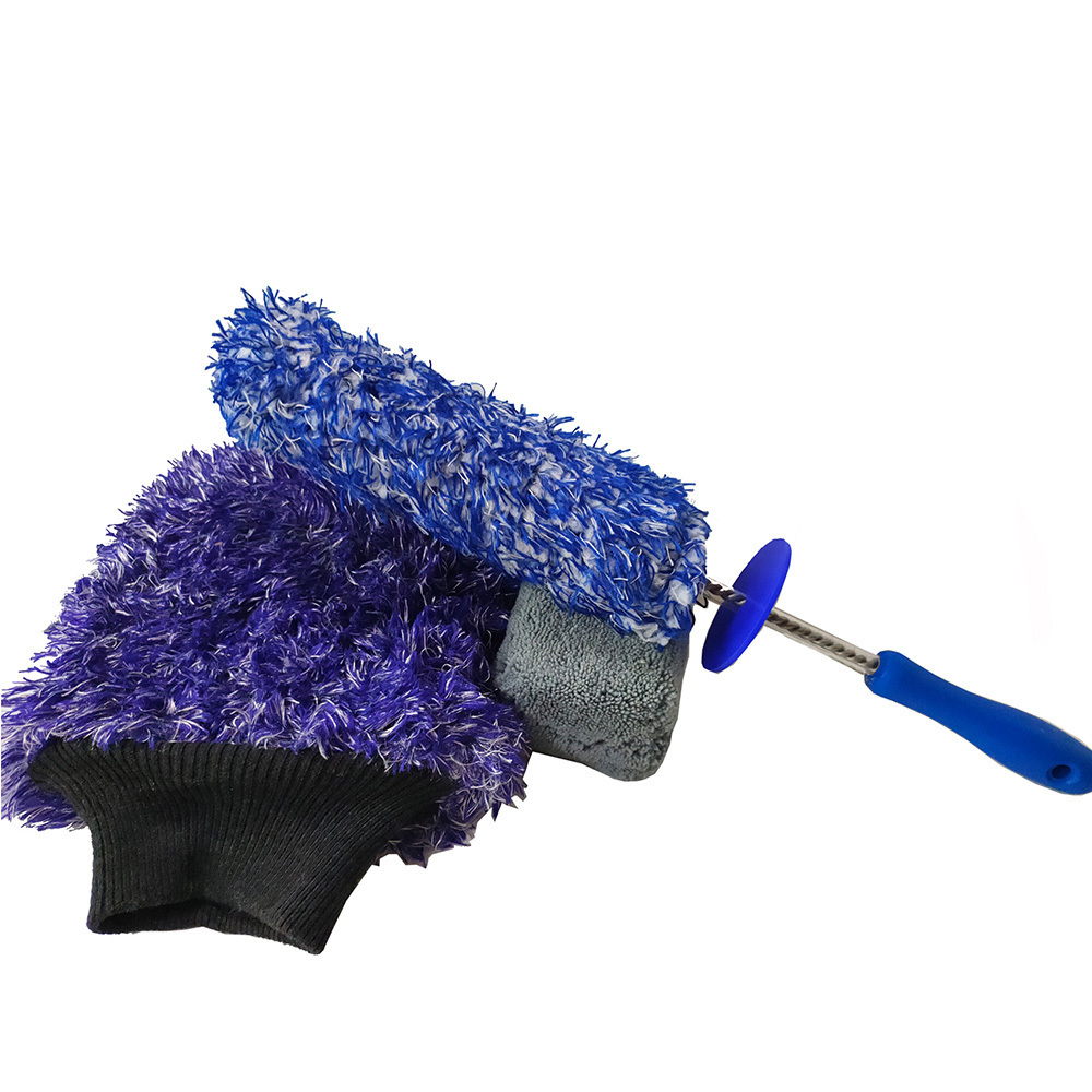 Car beauty cleaning tool set, microfiber wheel brush