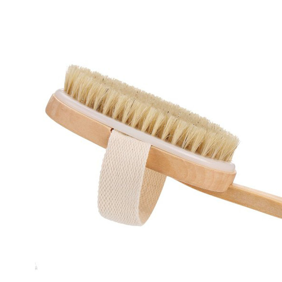 Wholesale Long Handle Wood Detachable Bath Shower Brush Back Clean Skin Care