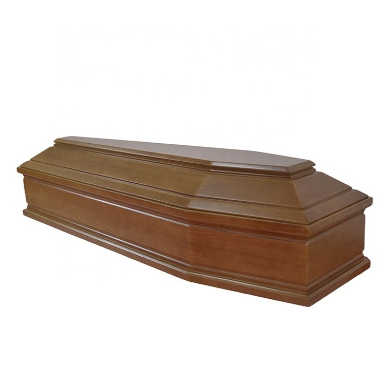 Funeral solid wooden coffin high quality hot sale