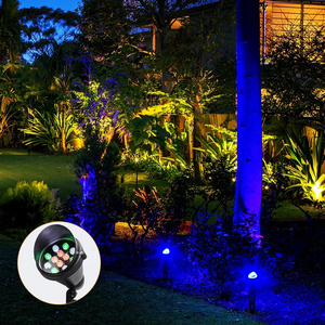 led lawn light modern design landscape light for courtyard aluminum low voltage led landscape lamp rgb flood light led