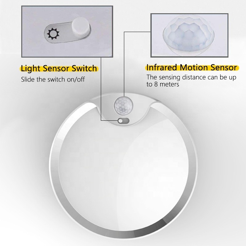 New Motion Sensor Home Closet Light Motion Sensor Led Night Light Battery Pir Motion Sensor Night LED Ceiling Light