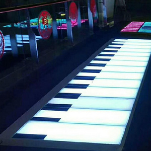 New Products Commercial Light Up Ground Floor Outdoor Color Changing Piano Keyboard Flooring Interactive Dance Floor