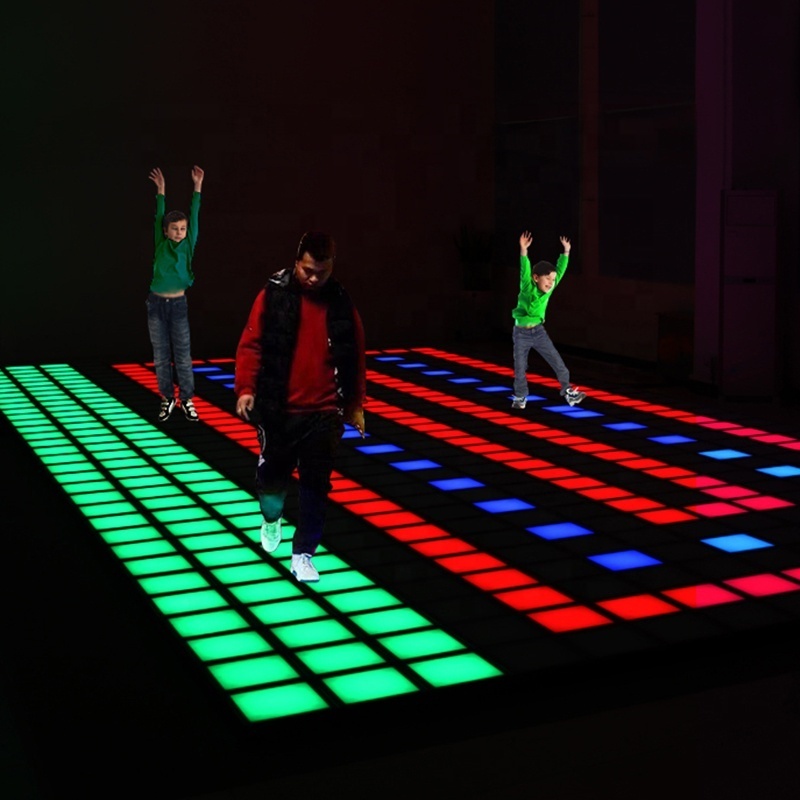 Activate Game Led Floor 30x30cm Interactive Light Active Game Led Floor for Dance Room