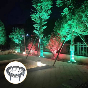 6W12W18W RGB Colorful LED HugTree Light IP65 Waterproof Colorful Spot Light Outdoor Garden Landscaping Ring Hug Tree Light