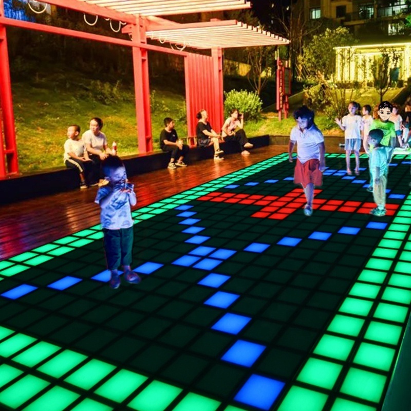 Activate Game Led Floor 30x30cm Interactive Light Active Game Led Floor for Dance Room