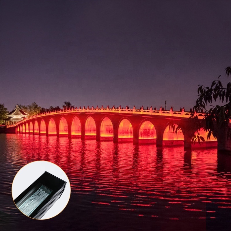 Outdoor water pattern lamp IP67 18W 24W 36W 48W 72W Aluminum Alloy DMX RGB Led Wall Washer Light