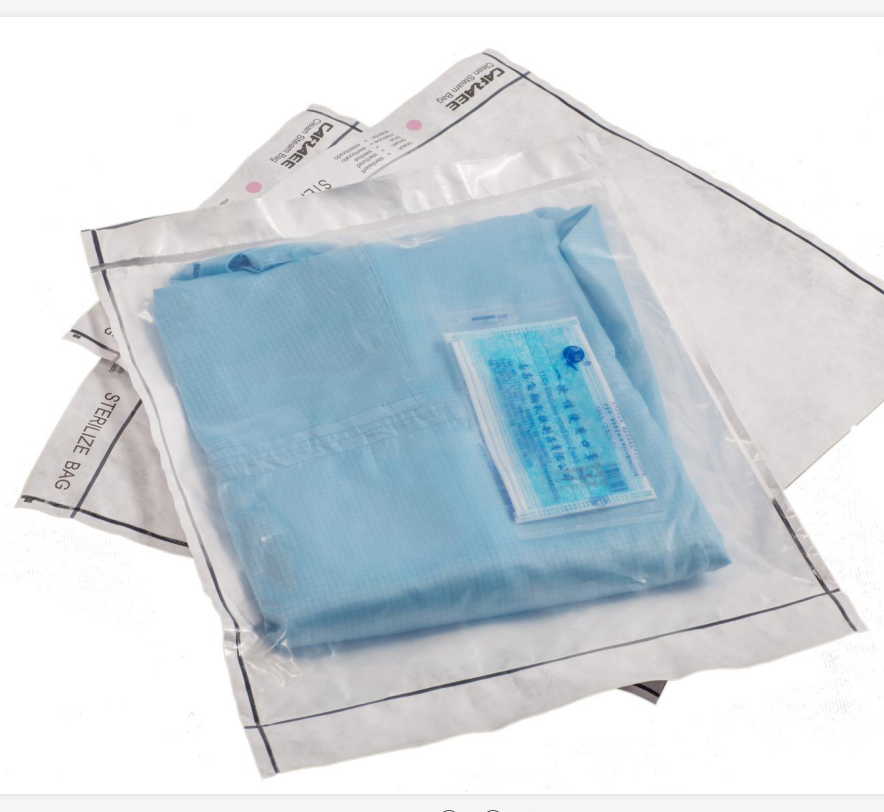 Tyvek 1073B HDPE rubber stoppers sterilization packaging breathe pouch bag