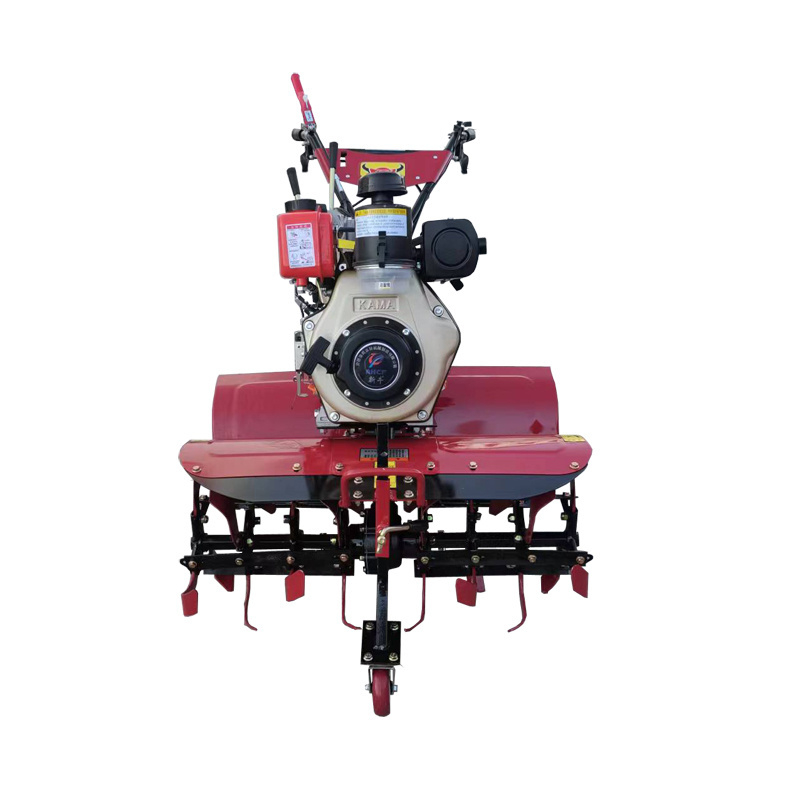 173F All Gear Transmission Four-wheel Drive Mini Power Tiller Cultivator for Paddy Field and Dry Land